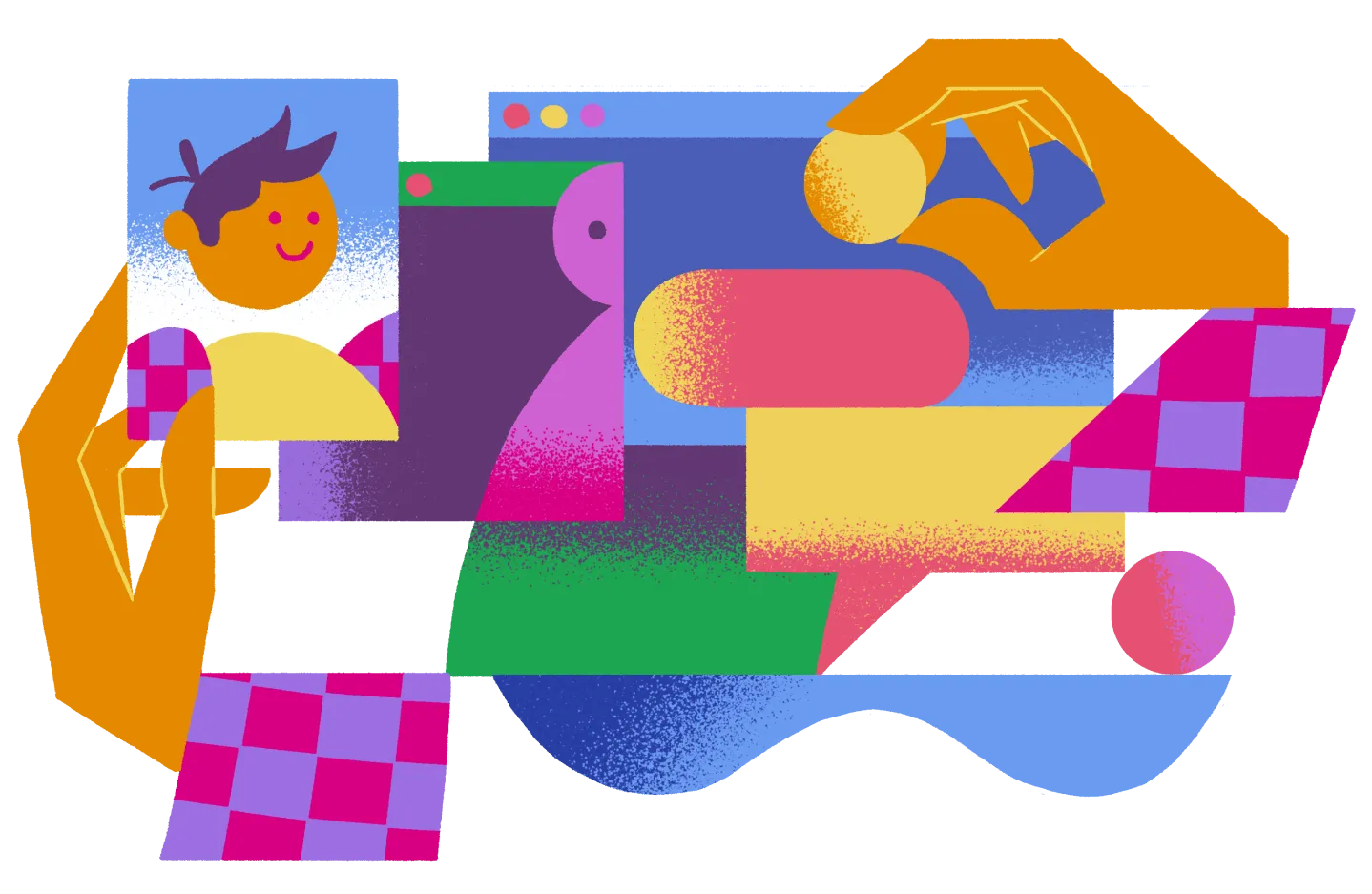 A painting for "How to create a resume and search for a job?".