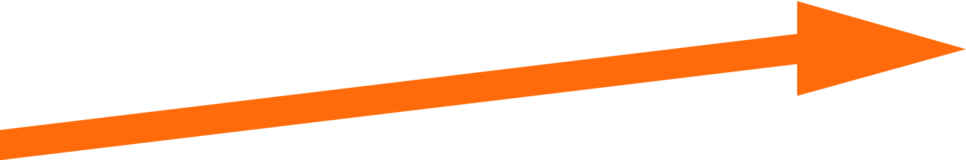 A picture of an orange arrow.