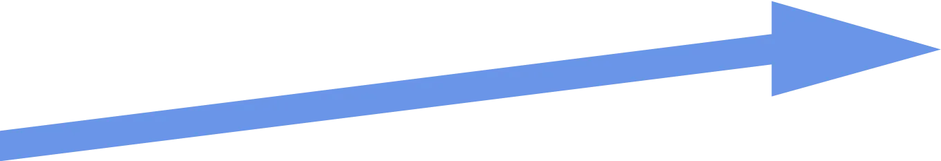 A picture of a blue arrow.